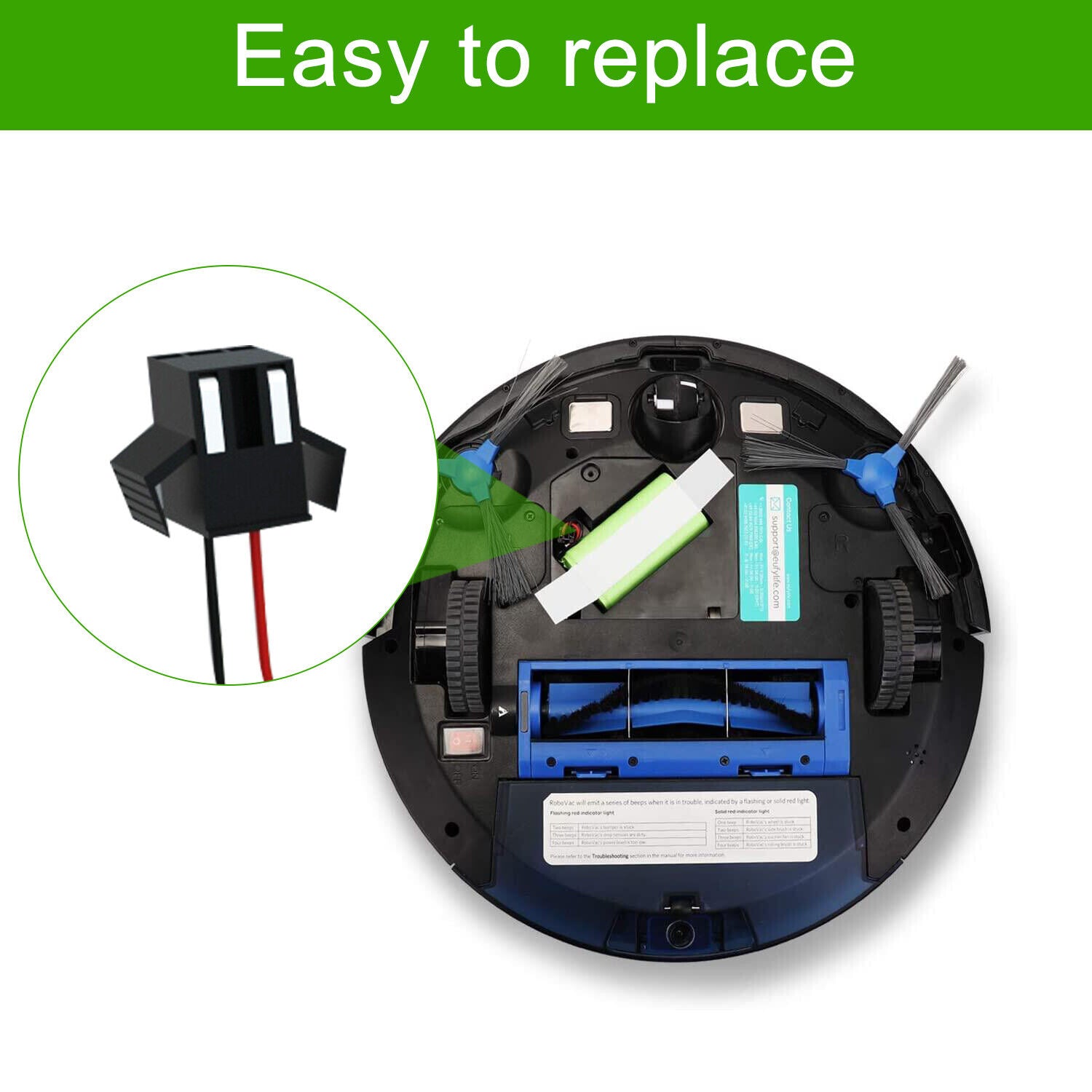 TW4-11 Battery for Eufy RoboVac 15C MAX 15T 25C 30 30C 30C MAX 35C 25C Max TW4-11 Battery for Eufy RoboVac 15C MAX 15T 25C 30 30C 30C MAX 35C 25C Max